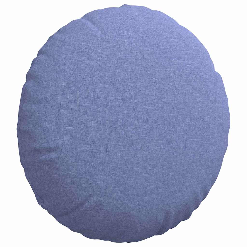 Cuscini per Seduta 2 pcs Blu jeans Ø80 x 29 cm Tessuto | homemem39
