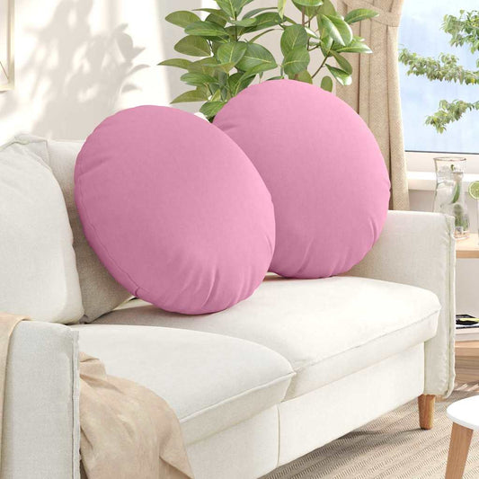 Cuscini per Seduta 2 pcs Rosa Ø80 x 29 cm Tessuto | homemem39