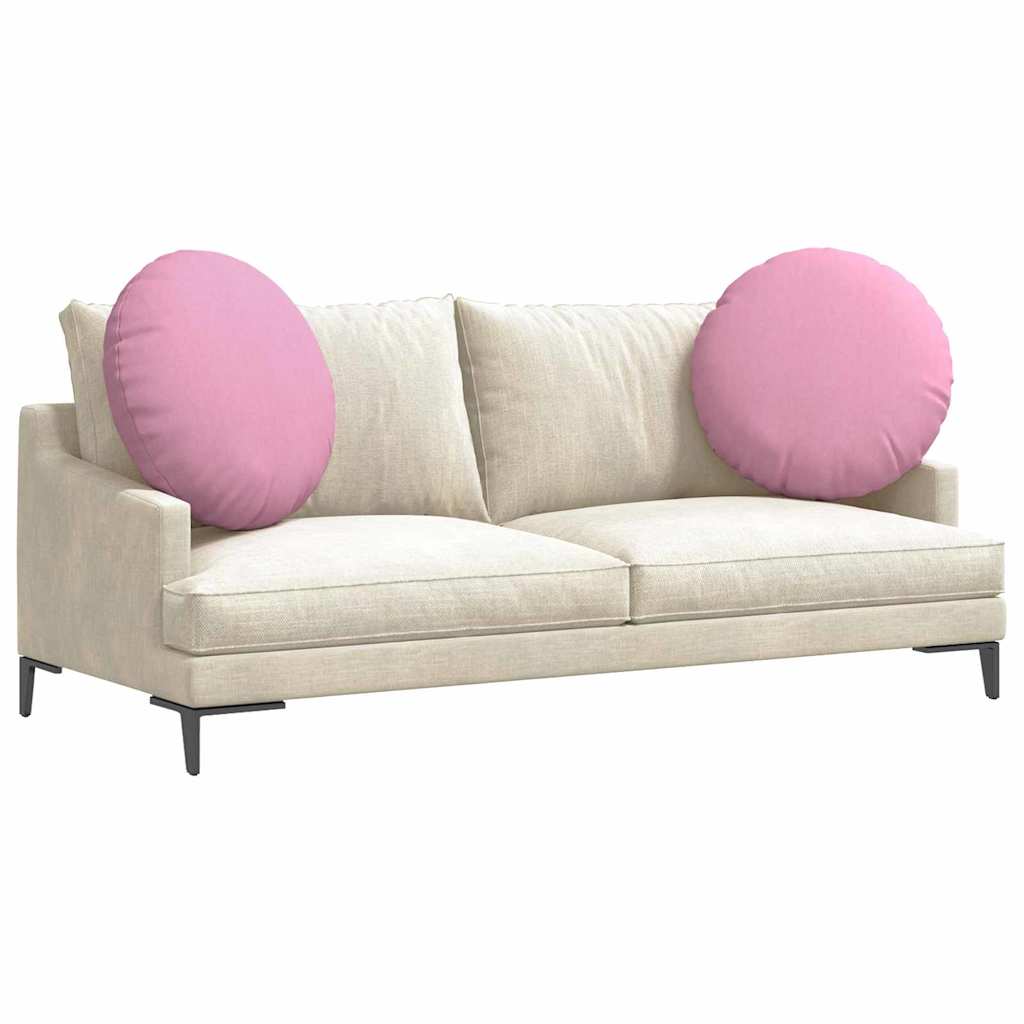 Cuscini per Seduta 2 pcs Rosa Ø80 x 29 cm Tessuto | homemem39