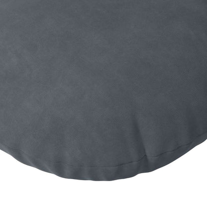 Cuscini per Seduta 2 pcs Grigio scuro Ø 40 x 13 cm Velluto | homemem39