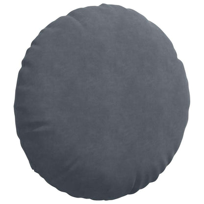 Cuscini per Seduta 2 pcs Grigio scuro Ø 40 x 13 cm Velluto | homemem39