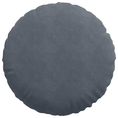 Cuscini per Seduta 2 pcs Grigio scuro Ø 40 x 13 cm Velluto | homemem39