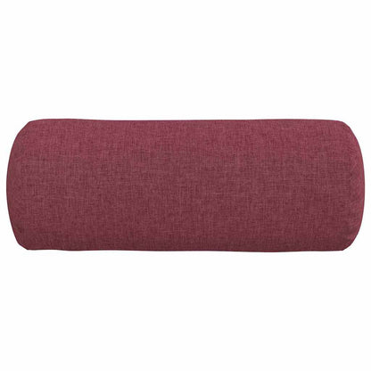 Cuscini a rullo 2 pcs Rosso Vino Ø 15 x 40 cm Tessuto