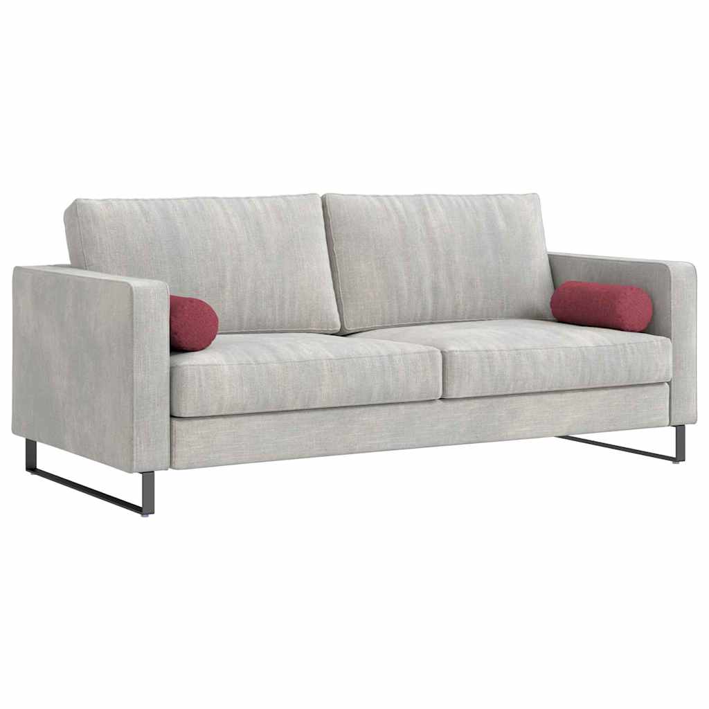 Cuscini a rullo 2 pcs Rosso Vino Ø 15 x 40 cm Tessuto
