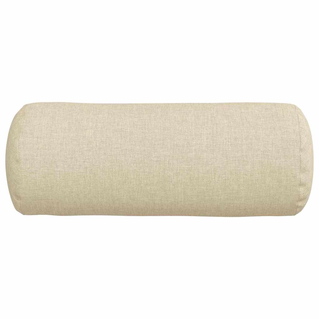 Cuscini a rullo 2 pcs Crema Ø 15 x 40 cm Tessuto