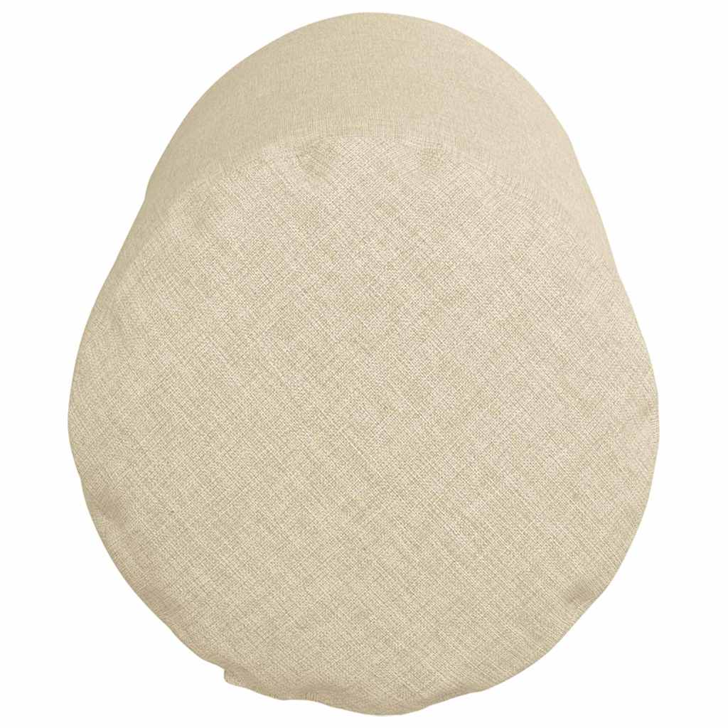 Cuscini a rullo 2 pcs Crema Ø 15 x 40 cm Tessuto