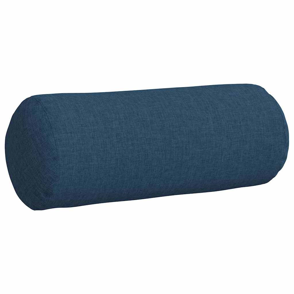 Cuscini a rullo 2 pcs Blu Ø 15 x 40 cm Tessuto