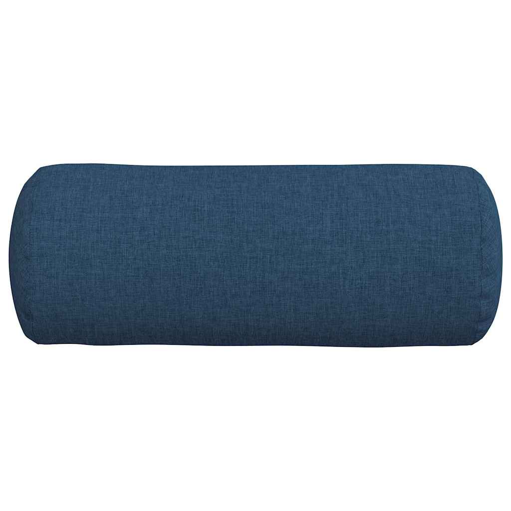Cuscini a rullo 2 pcs Blu Ø 15 x 40 cm Tessuto