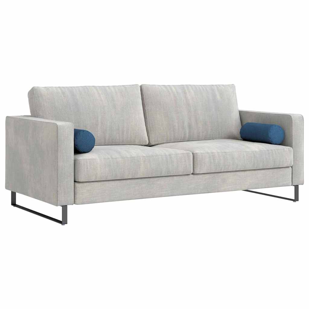 Cuscini a rullo 2 pcs Blu Ø 15 x 40 cm Tessuto
