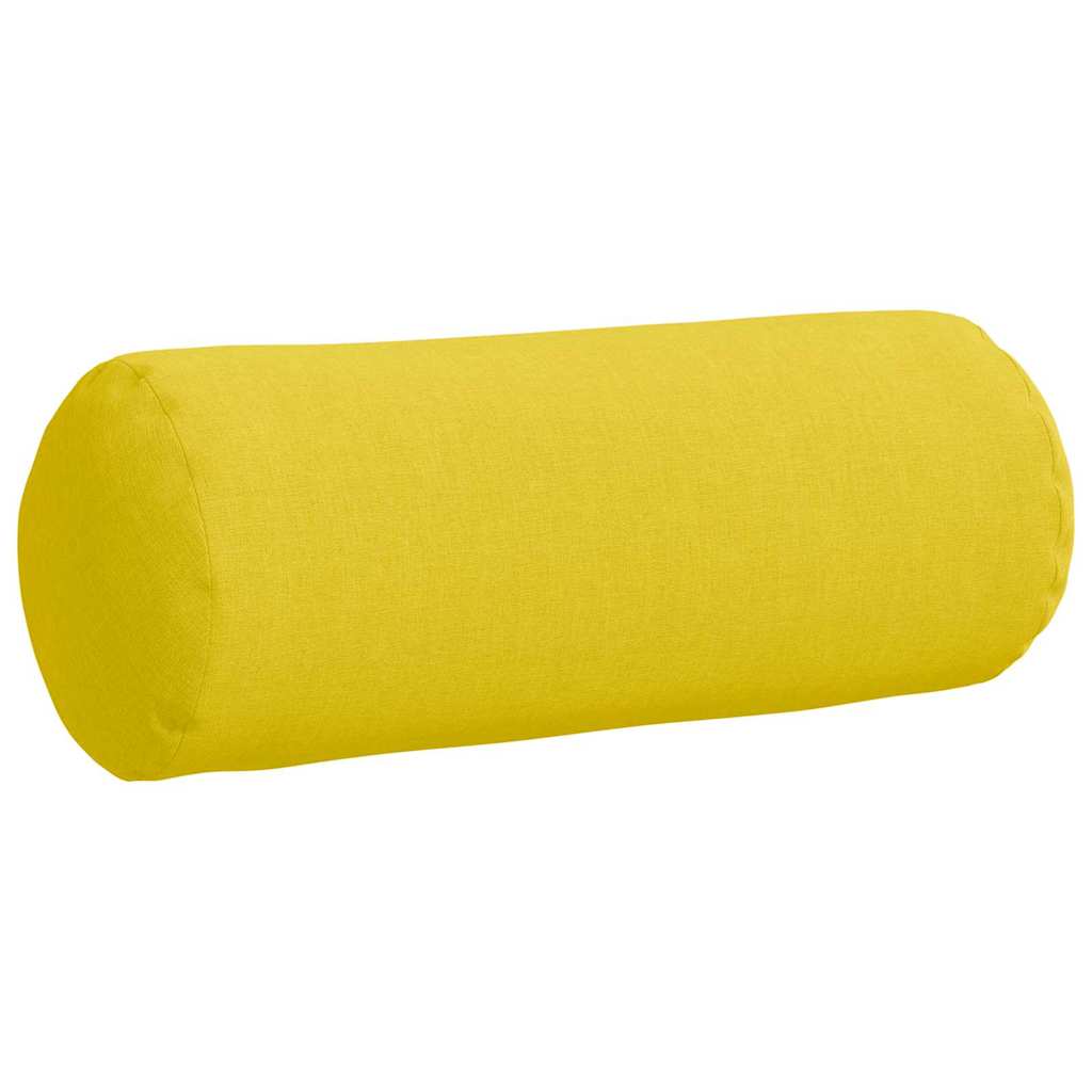 Cuscini a rullo 2 pcs Giallo Chiaro Ø 15 x 40 cm Tessuto | homemem39