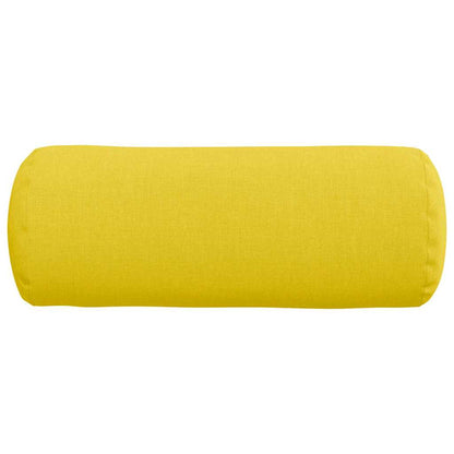 Cuscini a rullo 2 pcs Giallo Chiaro Ø 15 x 40 cm Tessuto | homemem39