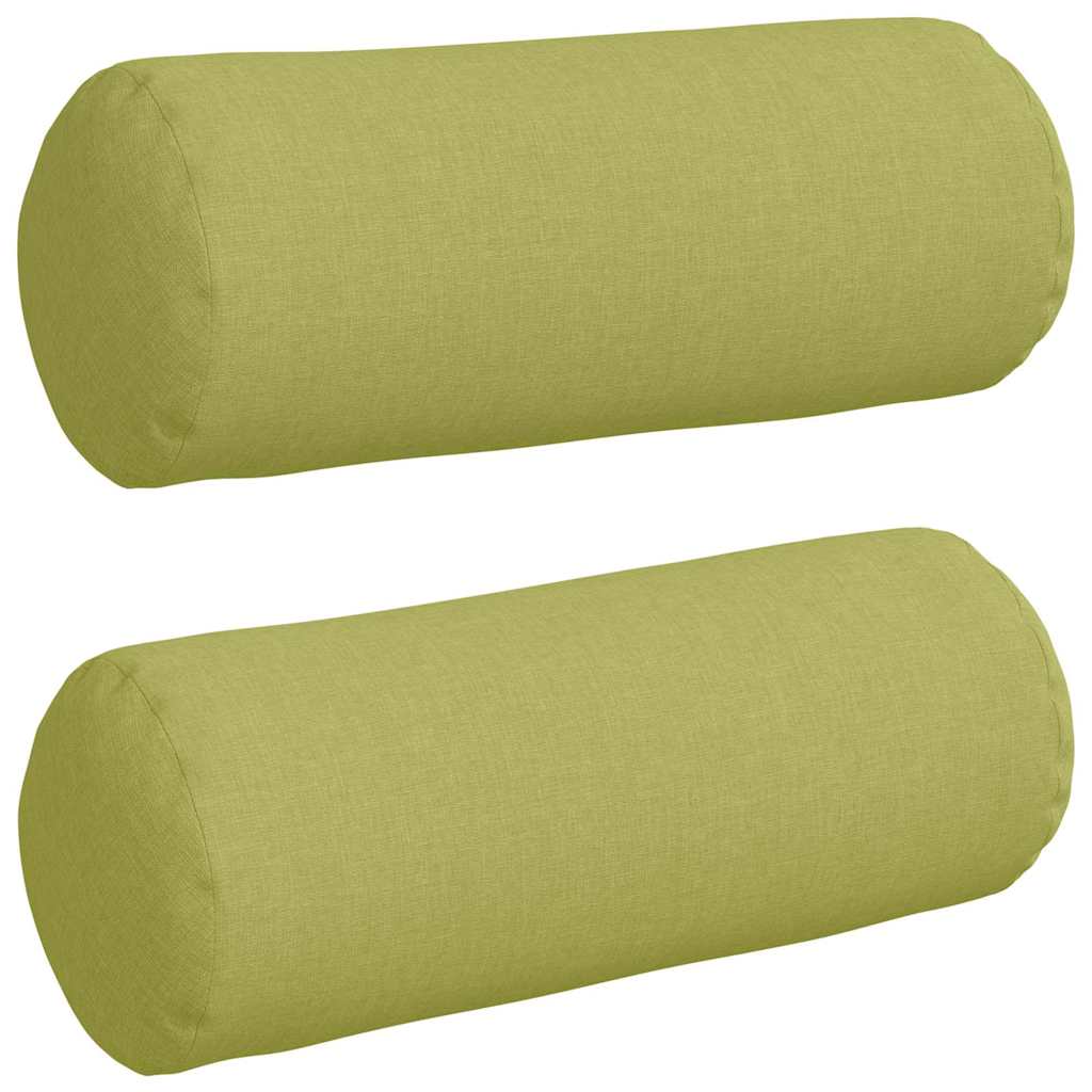 Cuscini a rullo 2 pcs Verde chiaro Ø 15 x 40 cm Tessuto | homemem39