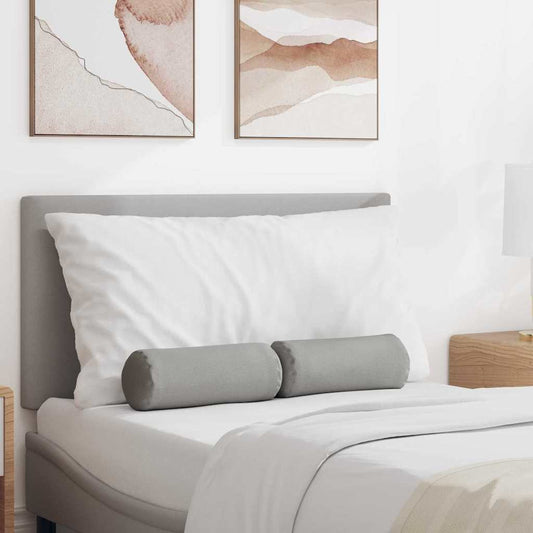 Cuscini a rullo 2 pcs Grigio Nuvola Ø 15 x 40 cm Tessuto