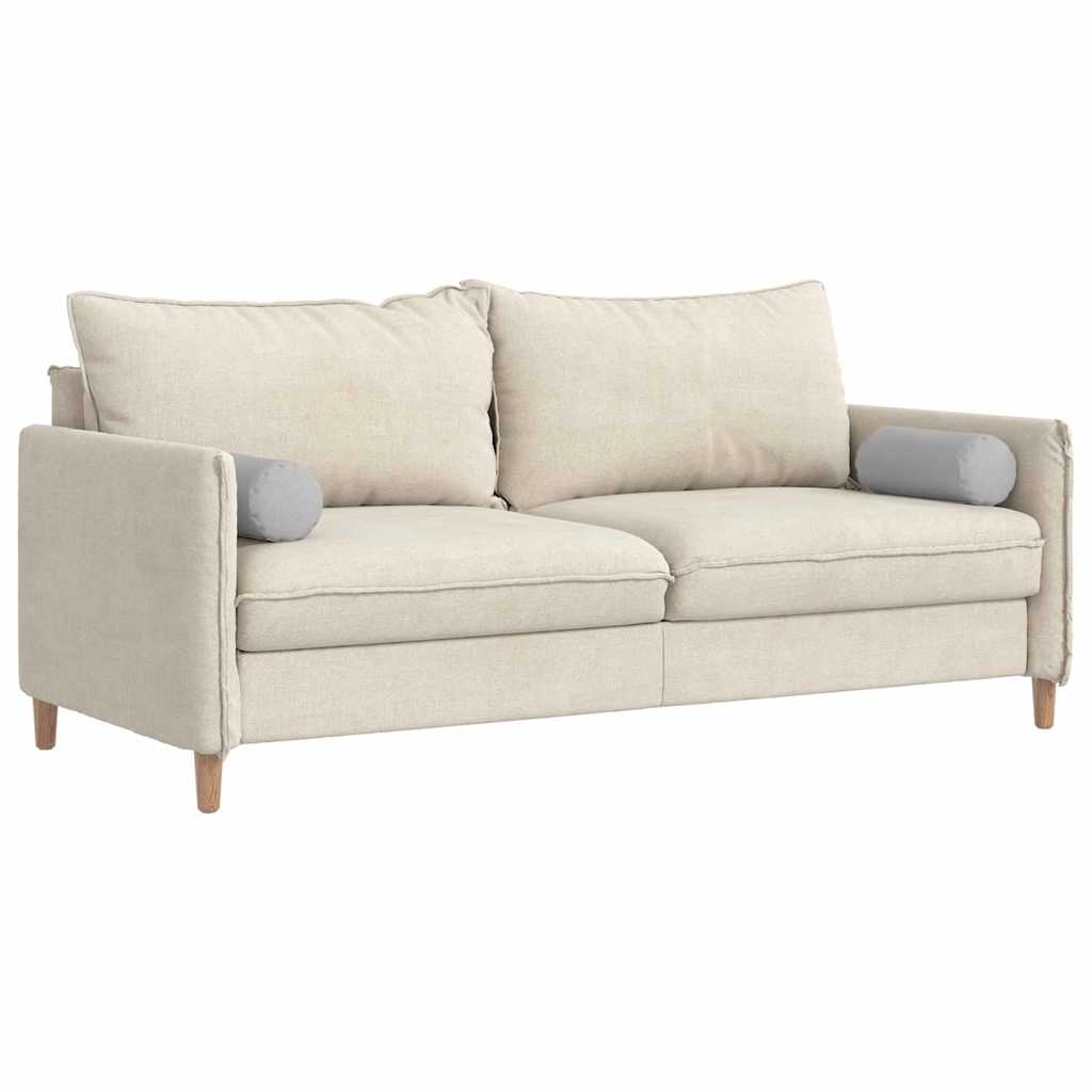 Cuscini a rullo 2 pcs Grigio Nuvola Ø 15 x 40 cm Tessuto | homemem39
