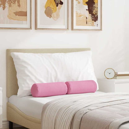 Cuscini a rullo 2 pcs Rosa Ø 15 x 40 cm Tessuto