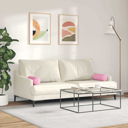 Cuscini a rullo 2 pcs Rosa Ø 15 x 40 cm Tessuto | homemem39