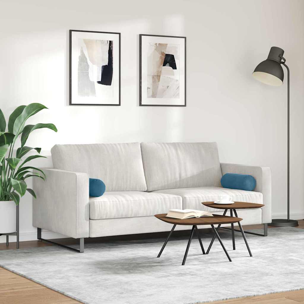 Cuscini a rullo 2 pcs Blu Ø 15 x 40 cm Tessuto in Cords | homemem39
