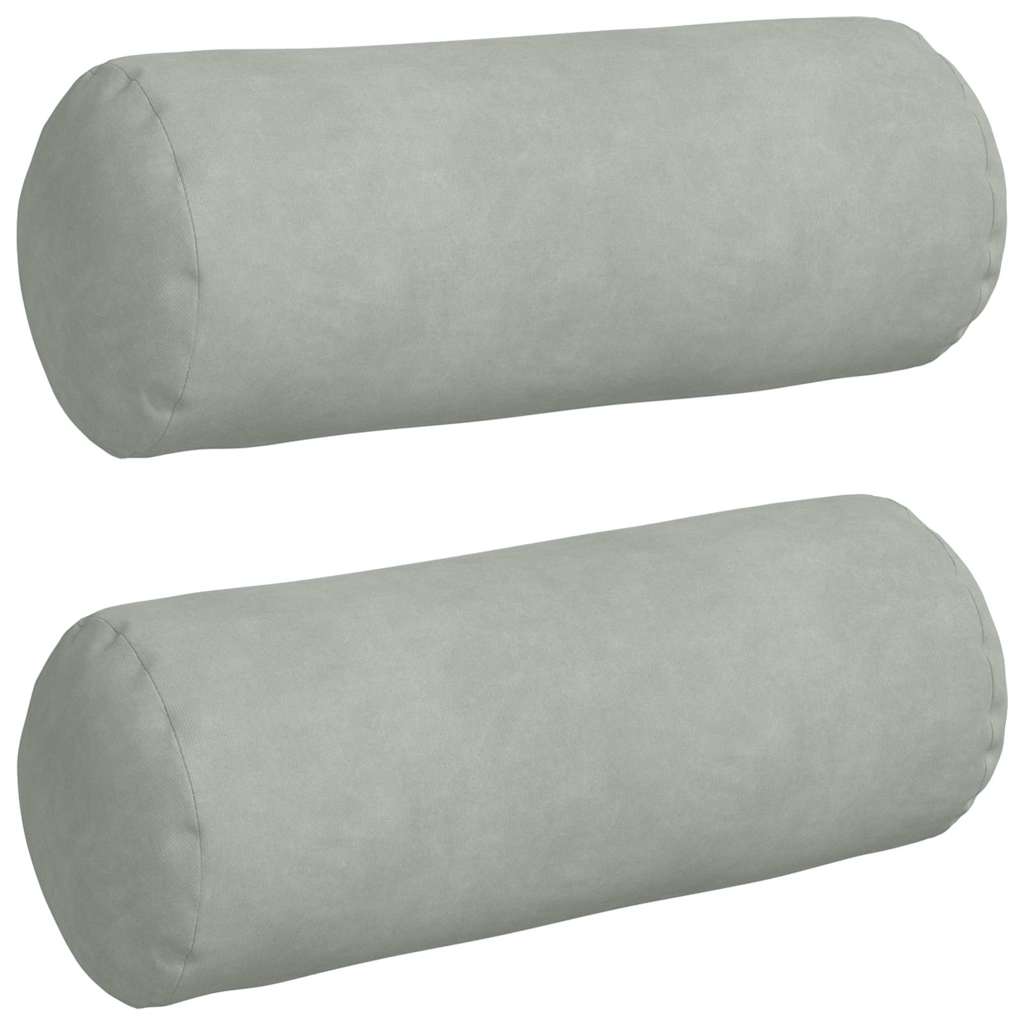 Cuscini a rullo 2 pcs Grigio chiaro Ø 15 x 40 cm | homemem39