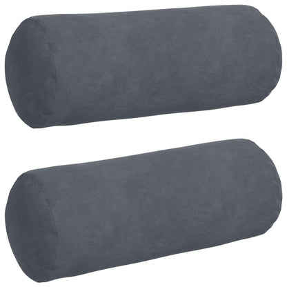 Cuscini a rullo 2 pcs Grigio scuro Ø 15 x 40 cm | homemem39
