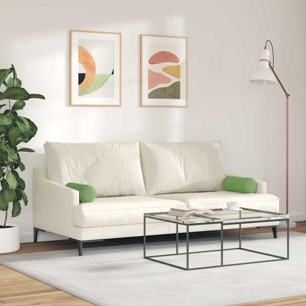 Cuscini a rullo 2 pcs Verde chiaro Ø 15 x 40 cm | homemem39