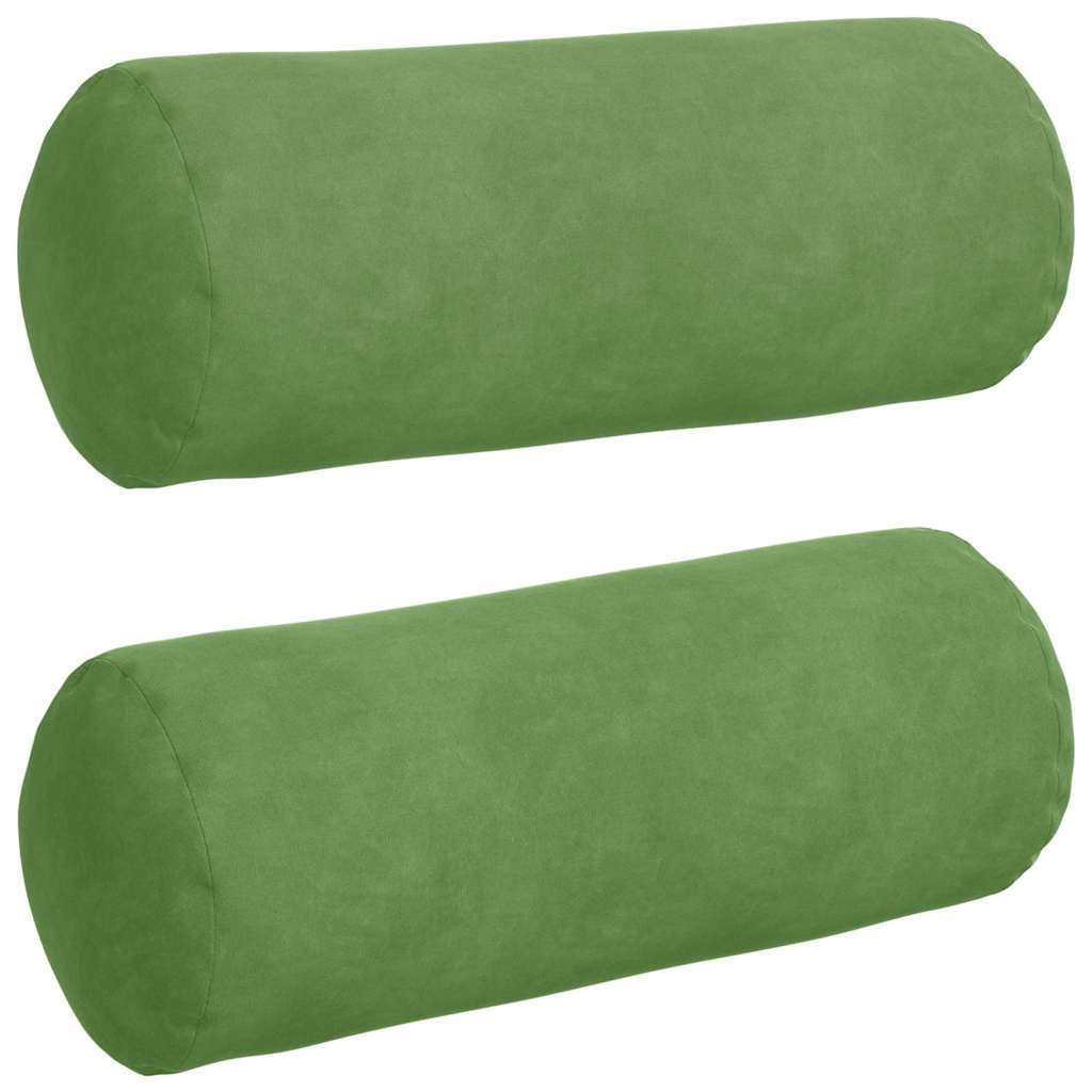 Cuscini a rullo 2 pcs Verde chiaro Ø 15 x 40 cm | homemem39