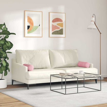Cuscini a rullo 2 pcs Rosa Ø 15 x 40 cm Tessuto in Cords | homemem39