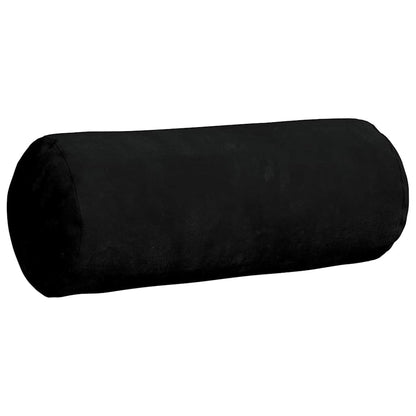 Cuscini a rullo 2 pcs Nero Ø 15 x 40 cm Tessuto in Microfibra | homemem39