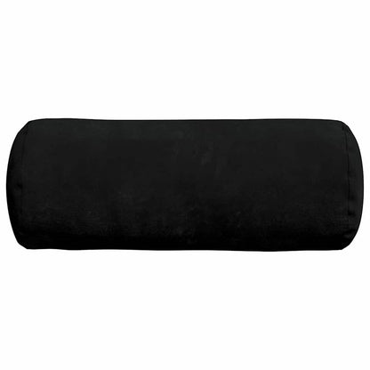 Cuscini a rullo 2 pcs Nero Ø 15 x 40 cm Tessuto in Microfibra | homemem39
