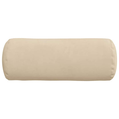Cuscini a rullo 2 pcs Crema Ø 15 x 40 cm Tessuto in Microfibra | homemem39