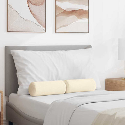 Cuscini a rullo 2 pcs Crema Ø 15 x 40 cm Tessuto in Cords | homemem39