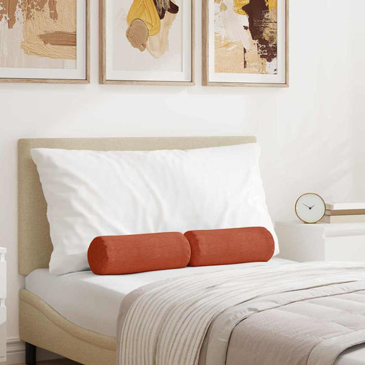 Cuscini a rullo 2 pcs Rosso Arancio Ø 15 x 40 cm | homemem39