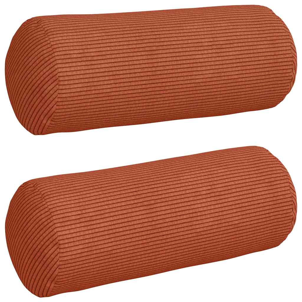 Cuscini a rullo 2 pcs Rosso Arancio Ø 15 x 40 cm | homemem39