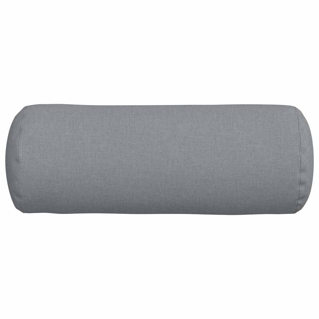 Cuscini a rullo 2 pcs Grigio chiaro Ø 25 x 70 cm Tessuto | homemem39