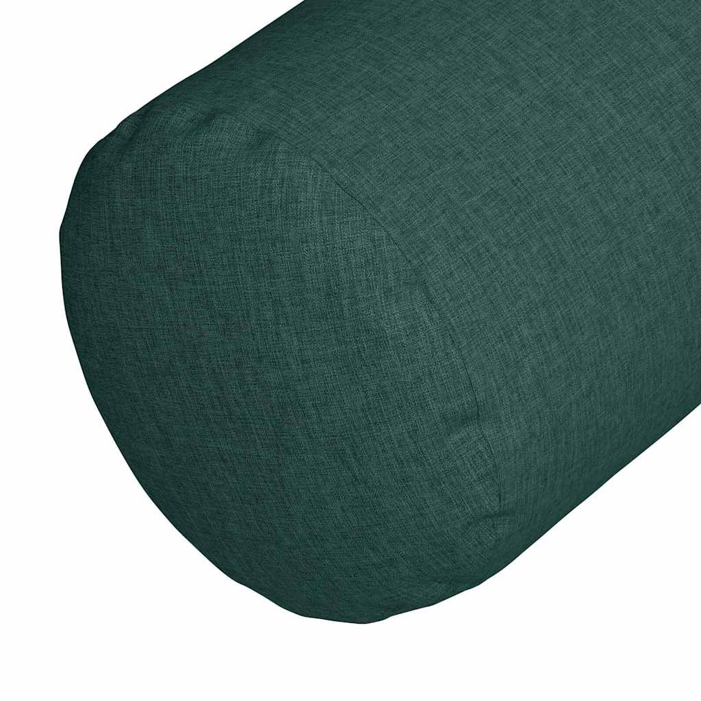 Cuscini a rullo 2 pcs Verde Scuro Ø 25 x 70 cm Tessuto | homemem39