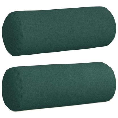 Cuscini a rullo 2 pcs Verde Scuro Ø 25 x 70 cm Tessuto | homemem39