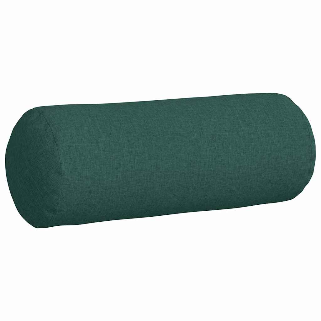 Cuscini a rullo 2 pcs Verde Scuro Ø 25 x 70 cm Tessuto | homemem39