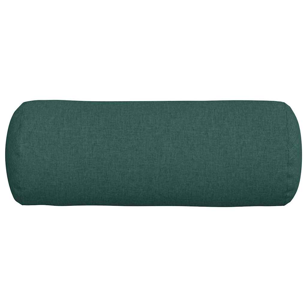 Cuscini a rullo 2 pcs Verde Scuro Ø 25 x 70 cm Tessuto | homemem39