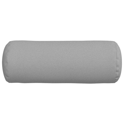 Cuscini a rullo 2 pcs Grigio Nuvola Ø 25 x 70 cm Tessuto | homemem39