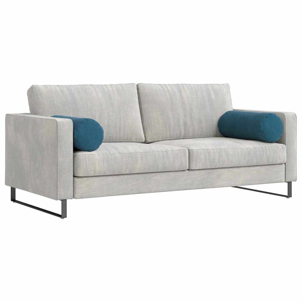 Cuscini a rullo 2 pcs Blu Ø 25 x 70 cm Tessuto in Cords | homemem39