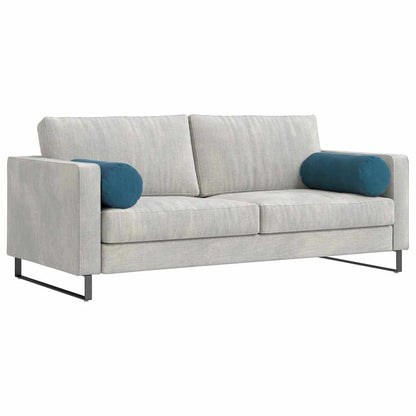 Cuscini a rullo 2 pcs Blu Ø 25 x 70 cm Tessuto in Cords | homemem39
