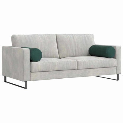 Cuscini a rullo 2 pcs Verde Scuro Ø 25 x 70 cm Tessuto in Cords | homemem39