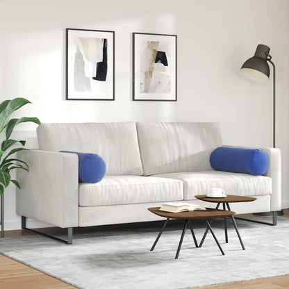 Cuscini a rullo 2 pcs Blu Polizia Ø 25 x 70 cm Tessuto in Cords | homemem39