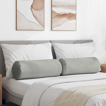 Cuscini a rullo 2 pcs Grigio chiaro Ø 25 x 70 cm | homemem39