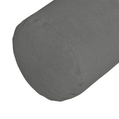 Cuscini a rullo 2 pcs Grigio scuro Ø 25 x 70 cm | homemem39