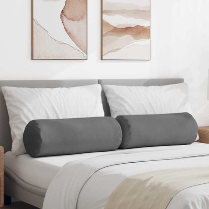 Cuscini a rullo 2 pcs Grigio scuro Ø 25 x 70 cm | homemem39