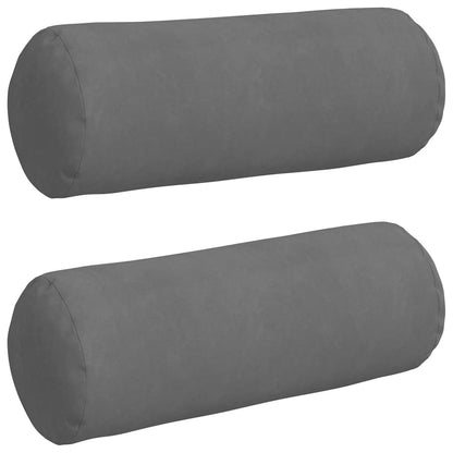 Cuscini a rullo 2 pcs Grigio scuro Ø 25 x 70 cm | homemem39