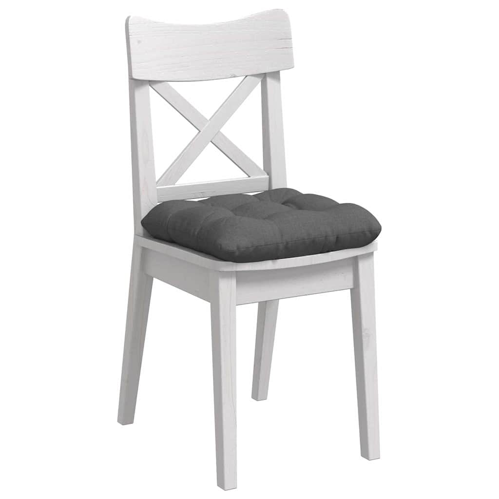 Cuscini per Seduta 4 pcs Grigio scuro 40 x 40 x 12 cm Tessuto | homemem39