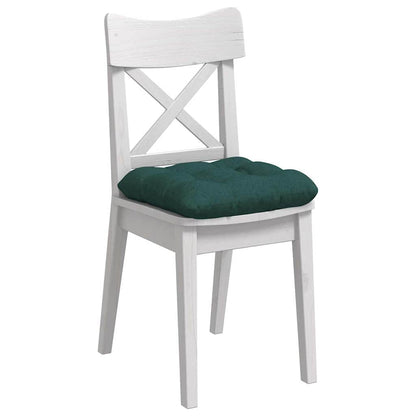 Cuscini per Seduta 4 pcs Verde Scuro 40 x 40 x 12 cm Tessuto | homemem39