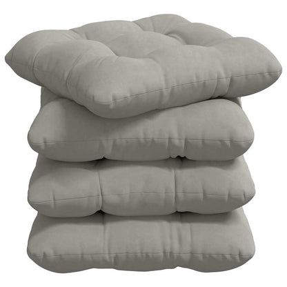 Cuscini per Seduta 4 pcs Grigio chiaro 45 x 45 cm | homemem39