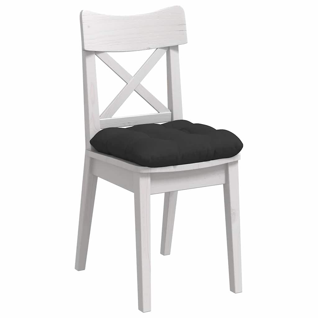 Cuscini per Seduta 4 pcs Nero 45 x 45 cm Tessuto in Microfibra | homemem39